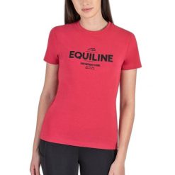 Koszulka damska Equiline Chloec. Czerwone koszulki sportowe damskie EQODE BY EQUILINE, bez wzorów, bez ramiączek, do jazdy konnej. Za 275.00 zł.
