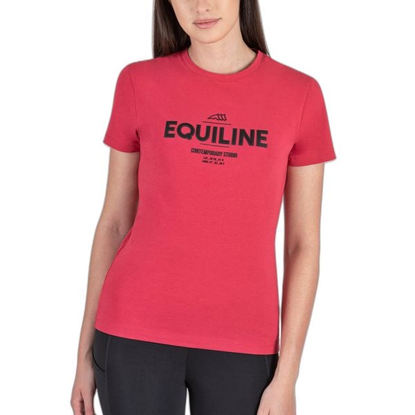 Koszulka damska Equiline Chloec. Czerwone koszulki sportowe damskie EQODE BY EQUILINE, bez wzorów, bez ramiączek, do jazdy konnej. Za 275.00 zł.