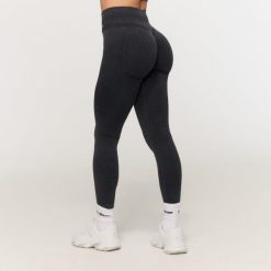 Legginsy damskie fitness bezszwowe Fierce. Szare legginsy damskie GYMBEAM, bez wzorów, z elastanu. Za 110.90 zł.