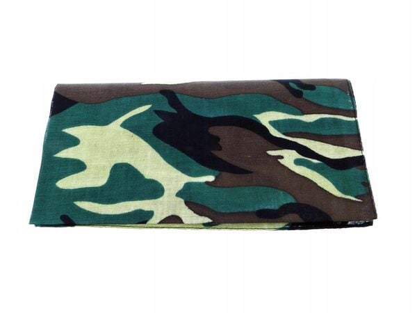 Chusta bandana kamuflaż. Brązowe szaliki męskie MFH MAX FUCHS, bez wzorów, z bawełny. Za 18.99 zł.