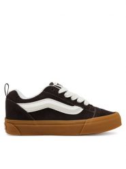 Vans Tenisówki Knu Skool VN000CS0D4C1 Brązowy. Brązowe trampki i tenisówki damskie Vans, bez wzorów, ze skóry, bez zapięcia. Za 219.99 zł.