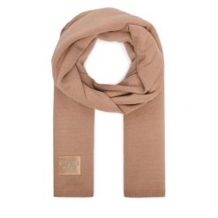 Szalik Guess. Brązowe szaliki damskie Guess, z aplikacjami. Za 234.99 zł.