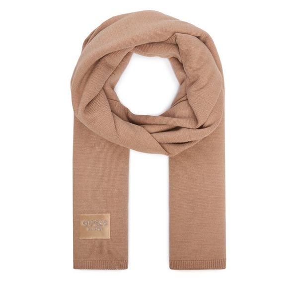 Szalik Guess. Brązowe szaliki damskie Guess, z aplikacjami. Za 234.99 zł.