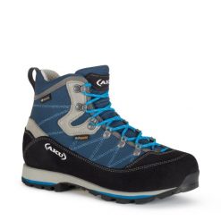 Buty sportowe trekkingowe damskie Aku Trekker WIDE Gore-tex skóra. Czarne obuwie sportowe damskie Aku, bez wzorów, z gore-texu, bez zapięcia, trekkingowe, gore-tex. Za 549.00 zł.