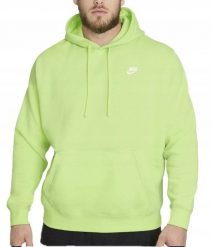 Nike vyriškas megztinis NSW CLUB HOODIE, žalias. Bluzy męskie Nike, m, bez wzorów, bez kaptura. Za 240.94 zł.