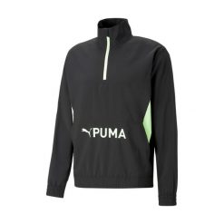 Bluza treningowa męska PUMA Fit Heritage Woven. Czarne bluzy męskie Puma, m, bez wzorów, sportowe, bez ramiączek, bez kaptura. Za 159.99 zł.