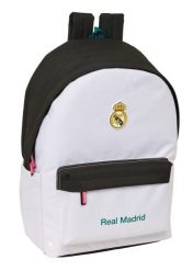 Real Madryt plecak sportowy z USB i z miejscem na laptopa double backpack. Czarne plecaki męskie REAL MADRID, bez wzorów, z materiału, sportowe. Za 229.00 zł.