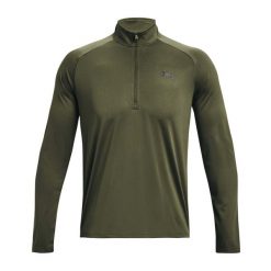 Bluza szybkoschnąca męska Under Armour Tech 2.0 1/2 Zip Long Sleeve. Zielone bluzy męskie Under Armour, m, bez wzorów, sportowe, bez ramiączek, bez kaptura. Za 135.99 zł.