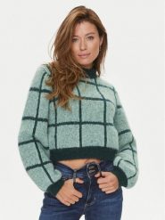 Guess Sweter Nadia W3BR78 Z3BP0 Zielony Regular Fit. Zielone swetry nierozpinane damskie Guess, l, z aplikacjami, z syntetyku, bez kołnierzyka, bez ramiączek. Za 329.99 zł.
