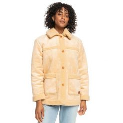 Kurtka zimowa damska Roxy Sherpa Aviator kożuch. Brązowe kurtki sportowe damskie Roxy, na zimę, l, bez wzorów, z poliesteru, bez ramiączek, bez kaptura, narciarskie. Za 242.00 zł.