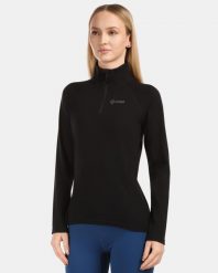 Damska bluza techniczna Kilpi MONTALE-W. Czarne bluzy damskie Kilpi, bez wzorów, z materiału, bez ramiączek, bez kaptura. Za 370.41 zł.