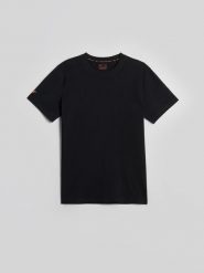 4F T-shirt regular z antybakteryjnym wykończeniem Polygiene męski - czarny S. Czarne t-shirty męskie 4F, l, bez wzorów, z dzianiny, bez kołnierzyka, bez ramiączek. Za 69.99 zł.