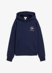 Bluza oversize z mieszanki bawełny. Niebieskie bluzy damskie bonprix, bez wzorów, z bawełny, bez ramiączek, bez kaptura. Za 109.99 zł.