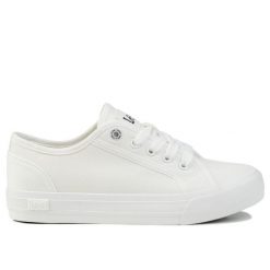 Buty damskie trampki sportowe Lee AVA C WOMEN LOW. Białe trampki i tenisówki damskie Lee, bez wzorów, z jeansu, bez zapięcia. Za 129.00 zł.