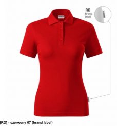 Resist Heavy Polo - ADLER - Resist Heavy Polo - Koszulka polo damska, 200 g/m2, 100 % bawełna - czerwony 07 (brand label) L. Czerwone bluzki damskie RIMECK, l, bez wzorów, z bawełny, bez kołnierzyka, bez ramiączek. Za 107.98 zł.