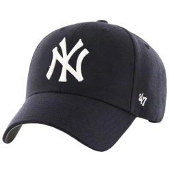 Czapka Z Daszkiem MVP New York Yankees. Niebieskie czapki damskie 47 Brand, bez wzorów. Za 150.99 zł.