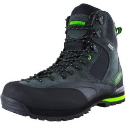 Męskie buty trekkingowe wodoodporne z zamszową membraną. Zielone buty sportowe męskie GUGGEN MOUNTAIN, z zamszu, bez zapięcia. W wyprzedaży za 496.43 zł.