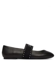 KARL LAGERFELD Baleriny Karo KL40126A Czarny. Czarne balerinki damskie KARL LAGERFELD, bez wzorów, ze skóry, bez obcasa, bez zapięcia. Za 729.99 zł.