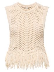 ONLY Top Kimmie 15365146 Beżowy Regular Fit. Brązowe topy damskie ONLY, m, bez wzorów, z syntetyku, bez kołnierzyka, bez ramiączek. Za 149.99 zł.