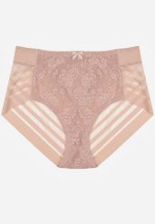 Różowe Siateczkowe Majtki Figi High Waist z Koronkowymi Zdobieniami Heylih. Czerwone majtki damskie Renee, z koronki. Za 19.99 zł.