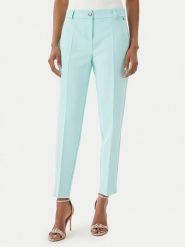 Maryley Spodnie materiałowe 26EB52Z/43AC Turkusowy Regular Fit. Niebieskie spodnie materiałowe damskie Maryley, bez wzorów, z materiału. Za 229.99 zł.