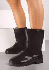 Brązowe Kalosze Gumowe Mardia. Brązowe kalosze damskie Renee, bez wzorów, z gumy, bez zapięcia. Za 59.99 zł.