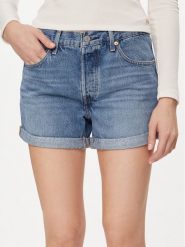 Levi's® Szorty jeansowe 501® Rolled 29961-0035 Niebieski Relaxed Fit. Niebieskie szorty damskie bez wzorów, z bawełny. Za 209.99 zł.