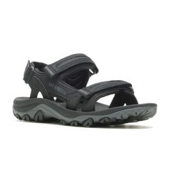 Sandały męskie Merrell Huntington Sport Convert. Czarne buty zimowe męskie Merrell, bez wzorów, z syntetyku, bez obcasa, bez zapięcia. Za 408.45 zł.