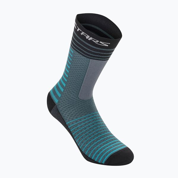 Skarpety Alpinestars Drop 19. Zielone skarpetki damskie Alpinestars, bez wzorów, z bawełny. Za 83.99 zł.