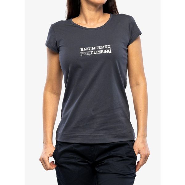 Koszulka z nadrukiem damska Ocun Classic T Organic EFC. Szare bluzki damskie Ocun, bez wzorów, sportowe, bez kołnierzyka, bez ramiączek. Za 221.50 zł.