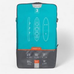 Plecak do transportu kajaka pneumatycznego Decathlon X100 3-osobowego. Plecaki męskie Decathlon, bez wzorów, z materiału, sportowe. Za 159.99 zł.