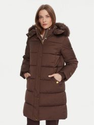 Marciano Guess Płaszcz zimowy 5BGL18 7378A Brązowy Regular Fit. Brązowe płaszcze damskie Marciano Guess, na zimę, z aplikacjami, z syntetyku, bez kołnierzyka, bez kaptura. Za 1,399.00 zł.