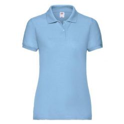 Koszulka Polo Damska. Niebieskie koszulki sportowe damskie fruit of the loom, s, bez wzorów, bez ramiączek. Za 66.99 zł.