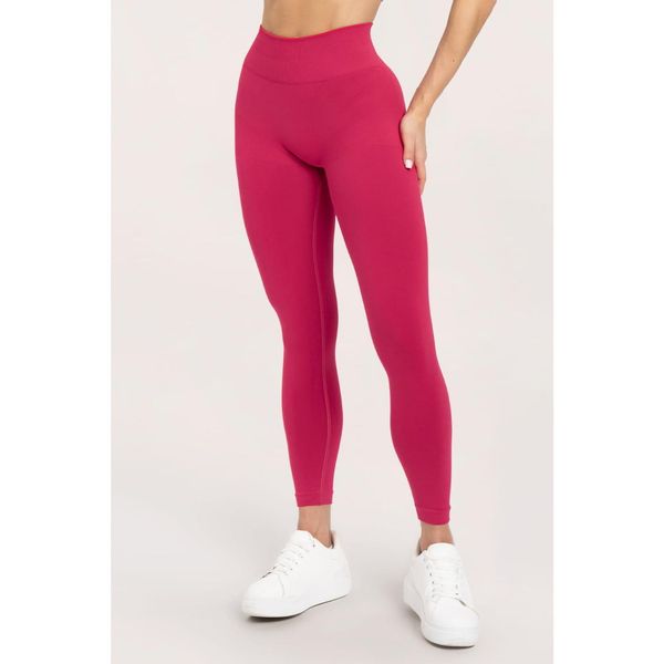 Legginsy fitness damskie Gym Glamour flexible 2.0. Czerwone legginsy damskie GYM GLAMOUR, bez wzorów. Za 169.99 zł.