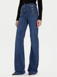 Elisabetta Franchi Jeansy PJ-02D-56E2-V440 Niebieski Regular Fit. Niebieskie jeansy damskie Elisabetta Franchi, bez wzorów, z bawełny. Za 1,529.00 zł.