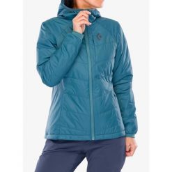 Kurtka ocieplana damska Black Diamond Solution Hoody. Niebieskie kurtki sportowe damskie Black Diamond, bez wzorów, z puchu, bez ramiączek, bez kaptura, trekkingowe. Za 808.49 zł.