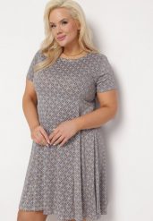 Niebiesko-Beżowa Rozkloszowana Sukienka Mini z Elastycznej Wiskozy Annamarie. Niebieskie sukienki damskie Born2be, l, bez wzorów, z wiskozy, bez kołnierzyka, bez ramiączek, mini, rozkloszowane. Za 49.99 zł.