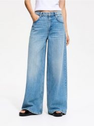 Jeansy baggy fit - niebieski. Niebieskie jeansy damskie Reserved, bez wzorów, z bawełny. Za 149.99 zł.