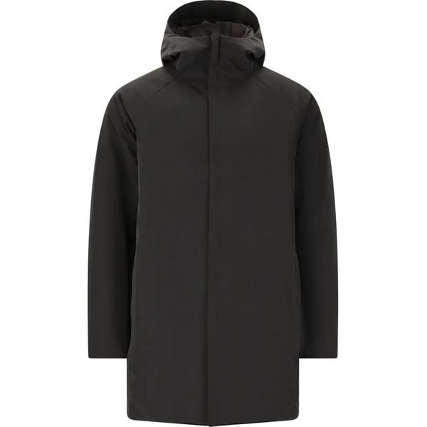 Parka SOS Boiwa. Czarne parki męskie SOS, m, bez wzorów, z materiału, eleganckie, bez kołnierzyka, bez kaptura. Za 1,189.30 zł.