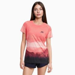 Damska koszulka oddychająca do biegania ADVENTURE. Brązowe koszulki sportowe damskie BODYCROSS, l, bez wzorów, z materiału, bez ramiączek, do biegania. Za 292.99 zł.