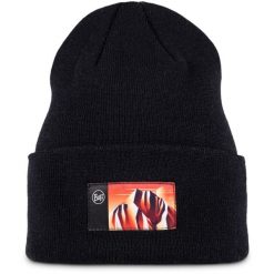 Czapka BUFF KNITTED BEANIE LILON GEM. Czarne czapki damskie Buff, bez wzorów, sportowe. Za 129.90 zł.