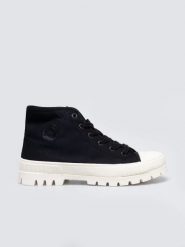 Trampki damskie wysokie czarne OO274008 906. Czarne trampki i tenisówki damskie BIG STAR, bez wzorów, z gumy, bez zapięcia. Za 159.99 zł.