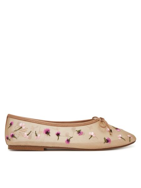 Aldo Baleriny Joselie 13968191 Beżowy. Brązowe balerinki damskie Aldo, bez wzorów, z materiału, bez obcasa, bez zapięcia. Za 199.99 zł.