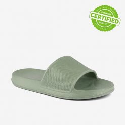 Klapki damskie Coqui Tora. Zielone klapki damskie Coqui, bez wzorów, z materiału, bez obcasa, bez zapięcia. Za 116.99 zł.