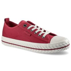 Czerwone Trampki Big Star Damskie Modne Obuwie. Czerwone trampki i tenisówki damskie BIG STAR, bez wzorów, z materiału, bez zapięcia. Za 89.99 zł.