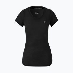 Koszulka damska FILA Rahden. Czarne koszulki sportowe damskie Fila, xs, bez wzorów, bez ramiączek. Za 72.99 zł.