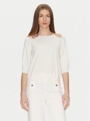 TWINSET Sweter 251TP3490 Écru Loose Fit. Swetry nierozpinane damskie Twinset, l, bez wzorów, z wiskozy, bez kołnierzyka, bez ramiączek. Za 379.99 zł.