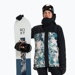Kurtka snowboardowa damska ROXY Gore-Tex Glade. Czarne kurtki sportowe damskie Roxy, na zimę, l, bez wzorów, z gore-texu, bez ramiączek, bez kaptura, narciarskie, gore-tex. Za 1,672.70 zł.