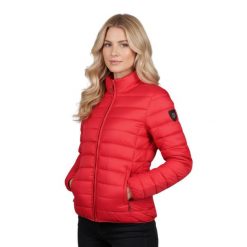 Kurtka turystyczna damska Geographical Norway Areca. Czerwone kurtki sportowe damskie Geographical Norway, m, bez wzorów, z poliamidu, bez ramiączek, bez kaptura. W wyprzedaży za 199.00 zł.