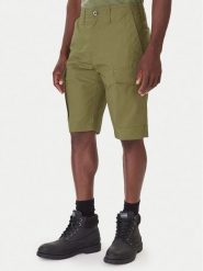 G-Star Raw Szorty materiałowe Core D26220-C973 Zielony Regular Fit. Zielone szorty męskie G-Star Raw, bez wzorów, z bawełny, retro. Za 329.99 zł.